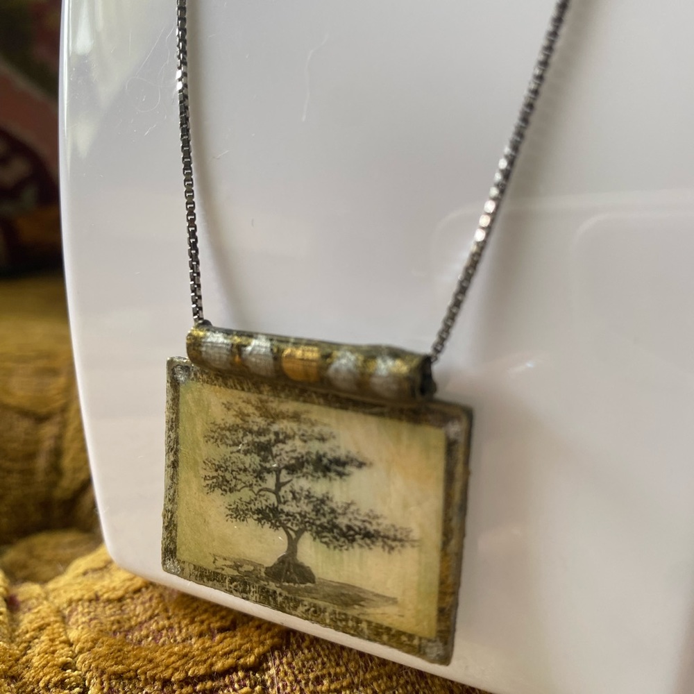 Vintage Artisan Sterling Silver Necklace 18” By Diane Cline